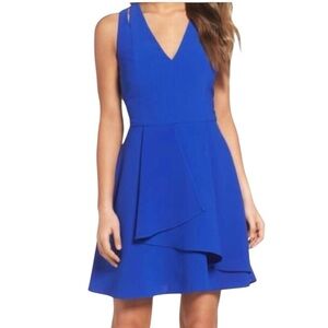 Adelyn Rae Cobalt Blue Sleeveless Skater Dress - Size Small